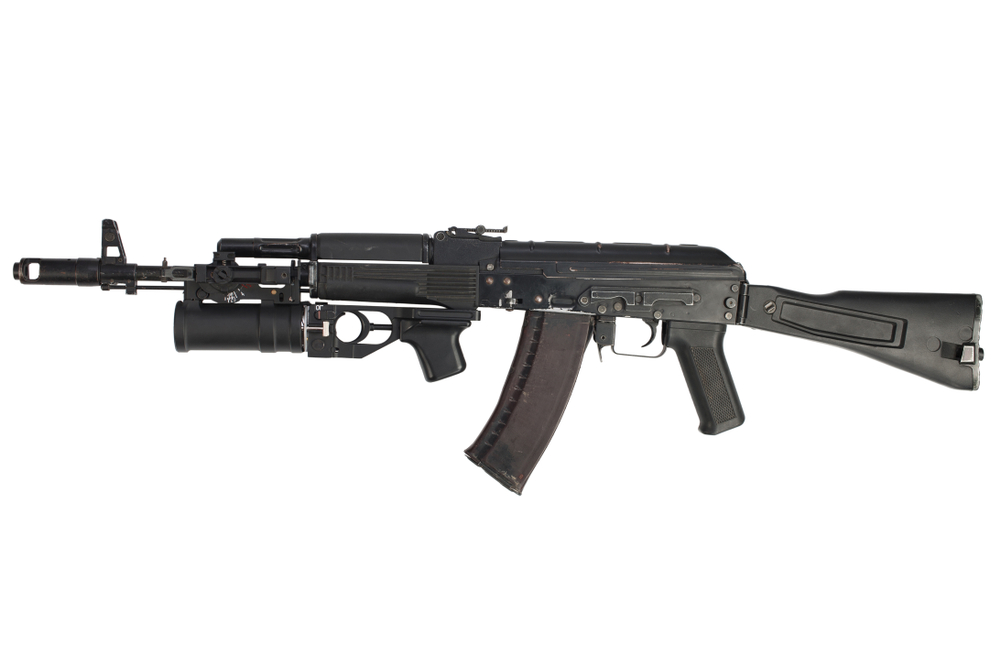 Modern,Kalashnikov,Ak,74m,Assault,Rifle,With,Underbarrel,Grenade,Launcher
